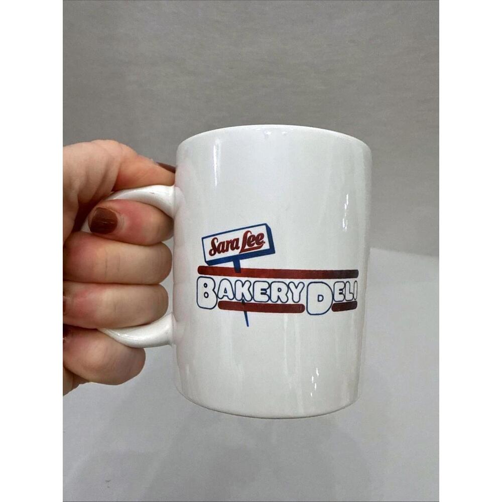 VTG Advertising Sara Lees Bakery Deli Coffee Tea Cup Promo Baker Bread Kitchen